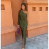 Alaysia™ Women's Long Black Summer Dress
